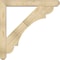 Ekena Millwork Olympic Craftsman Rough Sawn Bracket w/ Offset Brace, Douglas Fir, 6"W x 40"D x 40"H BKT0604X40X40OLY04RDF - alternate 2